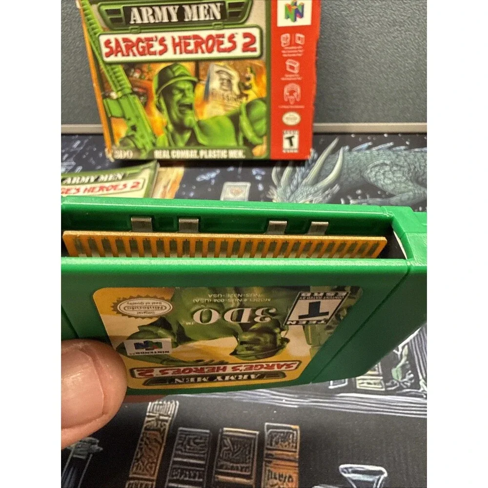 Army Men: Sarge's Heroes 2 Nintendo 64 N64 CIB Tested
